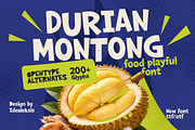 Durian Montong - Food Font, a Handwritten Font by Ideal Eksis (Thumbnail 10 of 10)