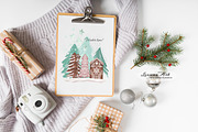 Cozy Winter Clipart Set, a Seasonal Illustration by Leonaa art (Thumbnail 3 of 11)