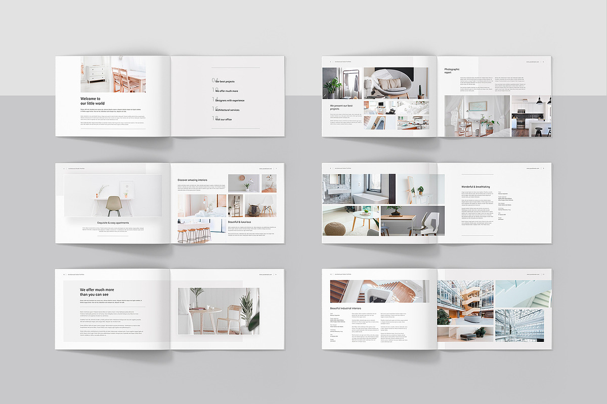 Architecture Portfolio Landscape, a Brochure Template by artbart (Photo 3 of 10)