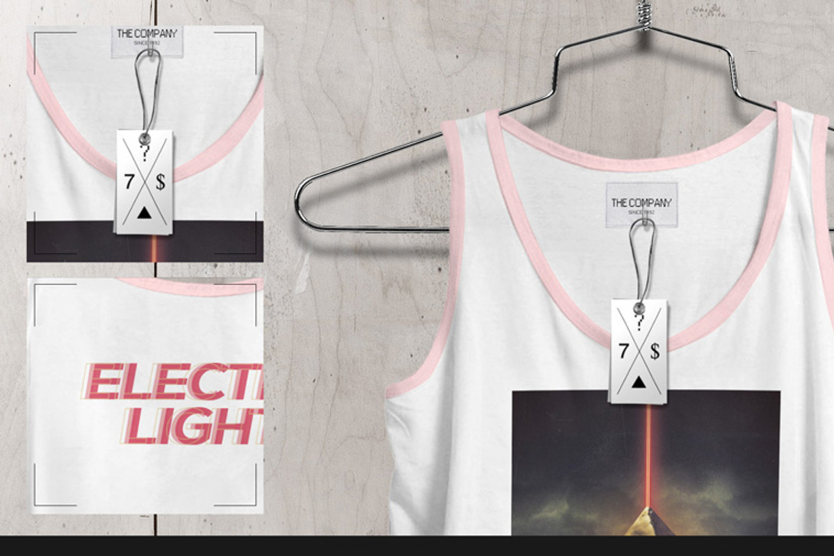 Tank 2nd Type On 5 Stages Mock-up, a Hoody Mockup by Mocca Mockups Store (Photo 32 of 69)
