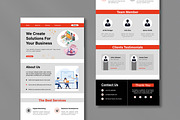 Business Email Newsletter Layout, an UI Kit Template by MightyDesign (Thumbnail 1 of 9)