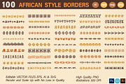 African Shapes Borders Atelier +SVG, an Object Graphic by Katrinelly (Thumbnail 7 of 11)