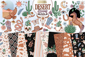 Desert Dreams clipart and patterns