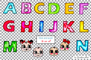 Watercolor Kids Alphabet, Cute Faces, a Decorative Illustration by Sunshine Art Shop (Thumbnail 3 of 4)