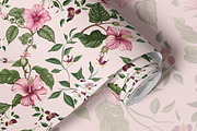 Pink Paradise Seamless Pattern Flora, a Pattern Graphic by Fabrivo (Thumbnail 4 of 10)