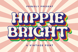 Hippie Bright Display Font