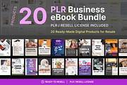 20 PLR Business eBook Bundle, a Templates & Theme by Makii Templates (Thumbnail 1 of 5)