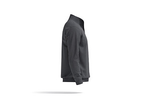 Black Quarter Zip Sweater 3D Model