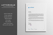 Letterhead Word Template, a Stationery Template by artisanHR (Thumbnail 2 of 5)