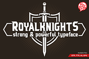 Royal Knights, a Sans Serif Font by mikailain (Thumbnail 1 of 4)