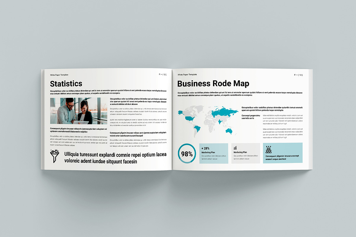 White Paper Template Landscape, a Brochure Template by Design-Art (Photo 7 of 9)