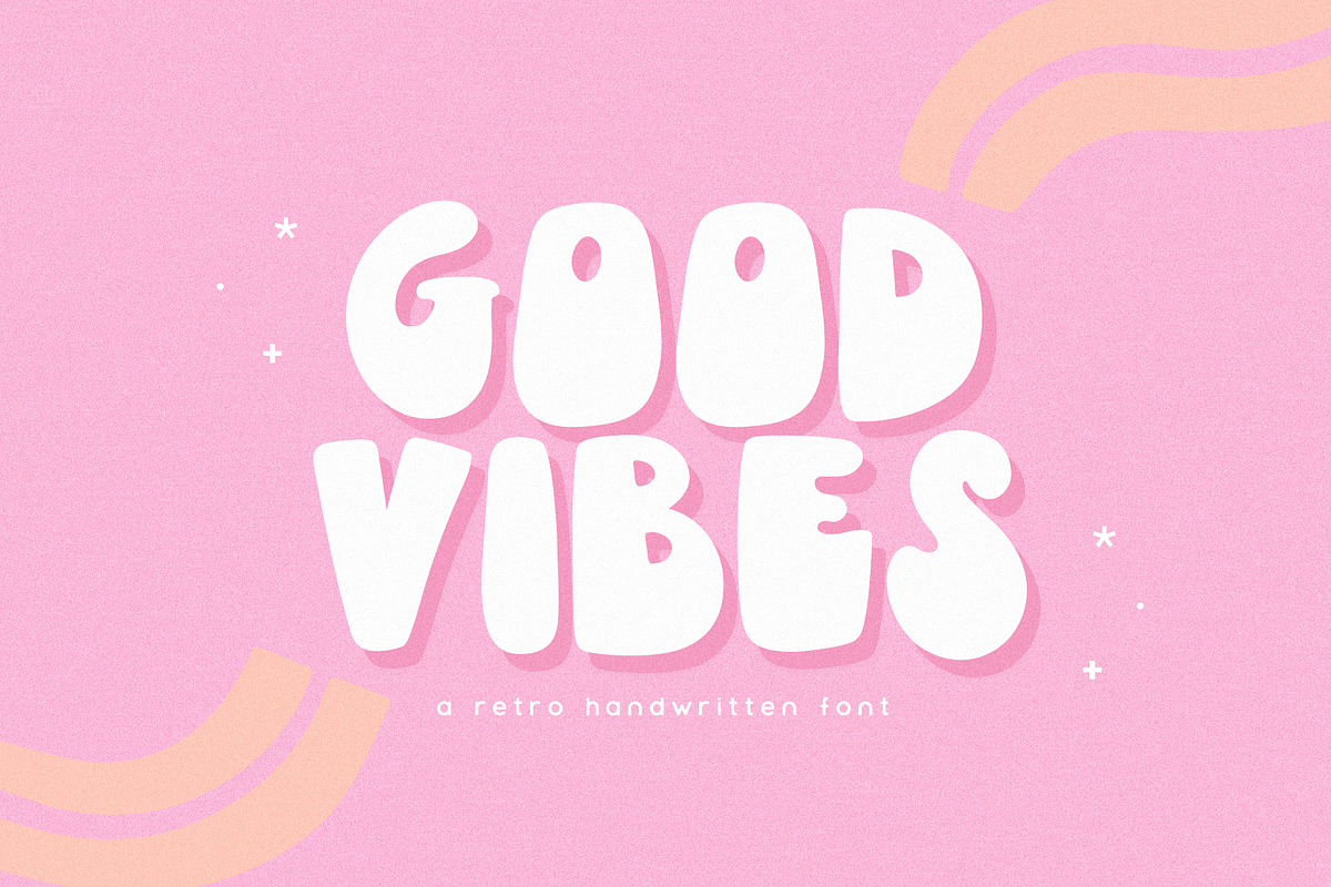 Good Vibes | Retro Font, a Font by KA Designs (Photo 1 of 7)