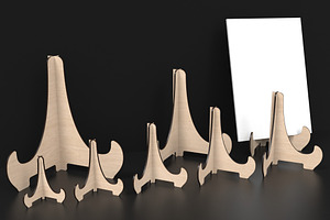 Easel Display Stand Laser Cut Files