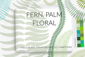 Fern Palm Exotic Floral Brushes