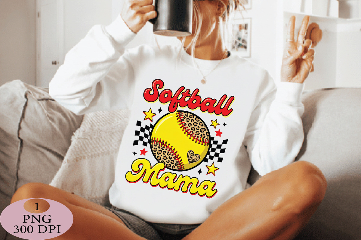 Softball Mama PNG, an Illustration by Daily.Designs (Photo 4 of 5)