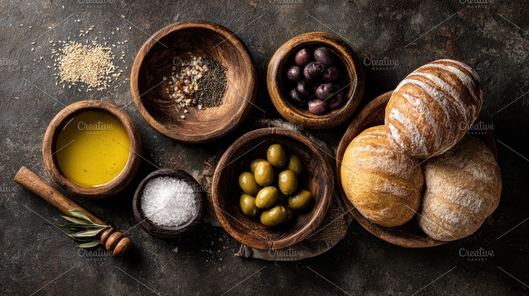 Bread and olive spread, a Photo by Beautiful things