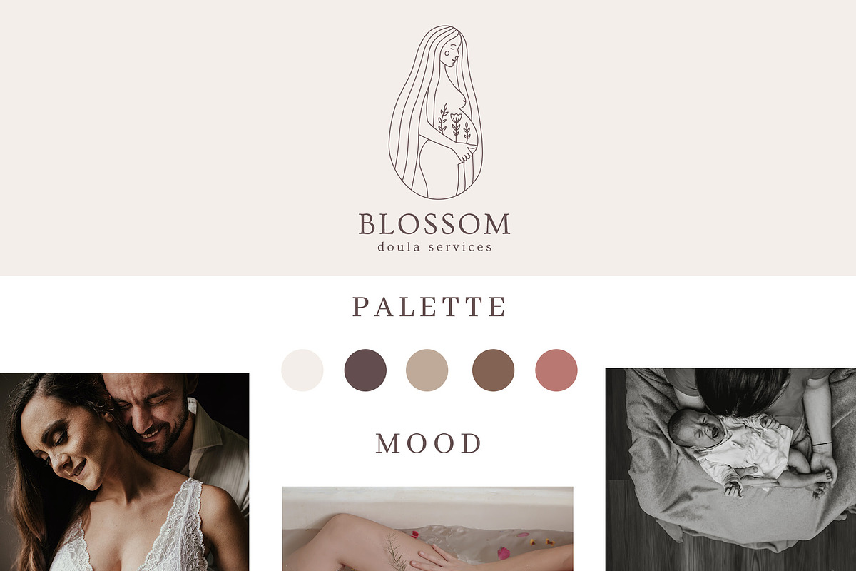 Motherhood logo CANVA & AI, a Branding & Logo Template by Alisovna (Photo 5 of 8)