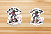 black goat mascot playing skateboard, a Branding & Logo Template by Judsart (Thumbnail 3 of 3)