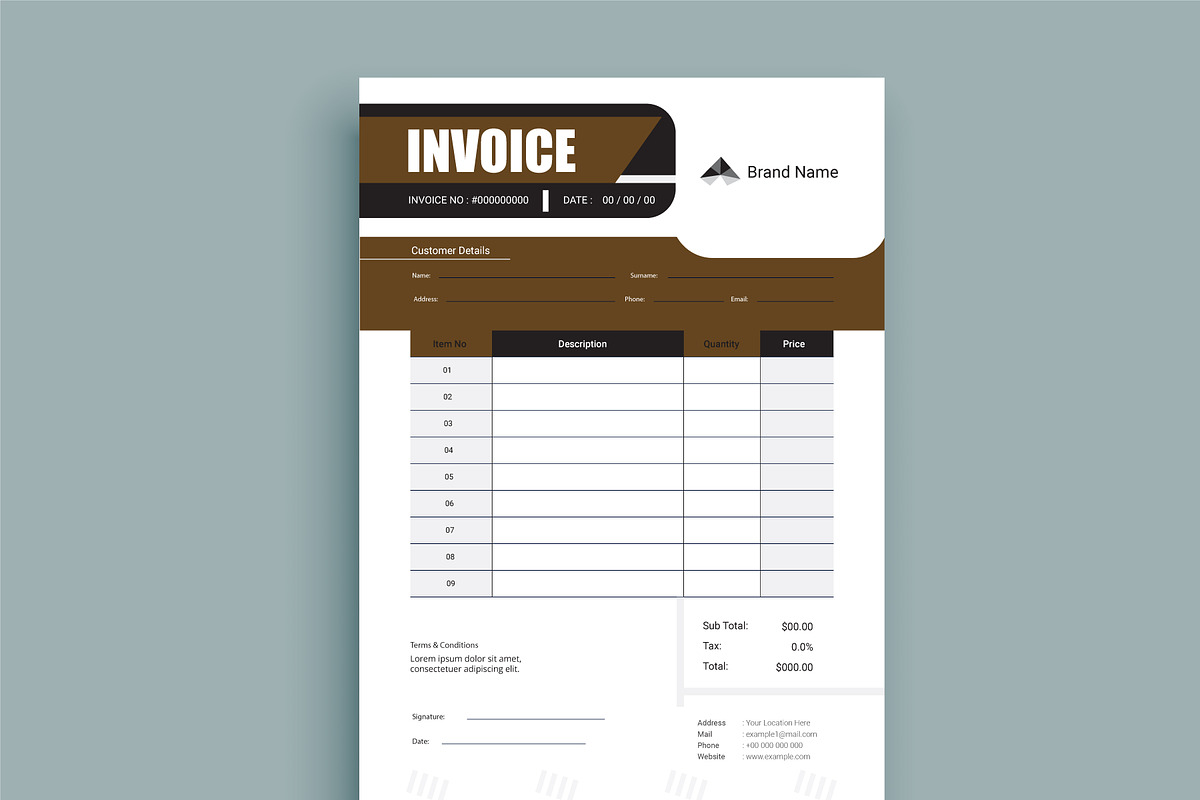 Business invoice form bundle, a Poster Template by hkmonir (Photo 2 of 3)