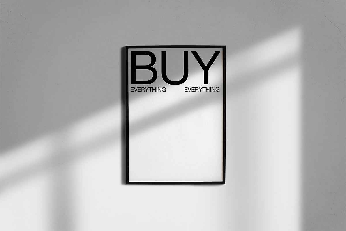Framed poster mockup, a Mockup by Thunder Studio (Photo 1 of 3)