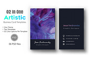 Artistic Business Card Bundle, a Business Card Template by M6 Gallery (Thumbnail 14 of 18)