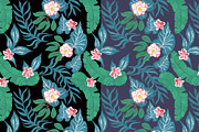 Exotic flowers, a Pattern Graphic by ramika (Thumbnail 3 of 6)