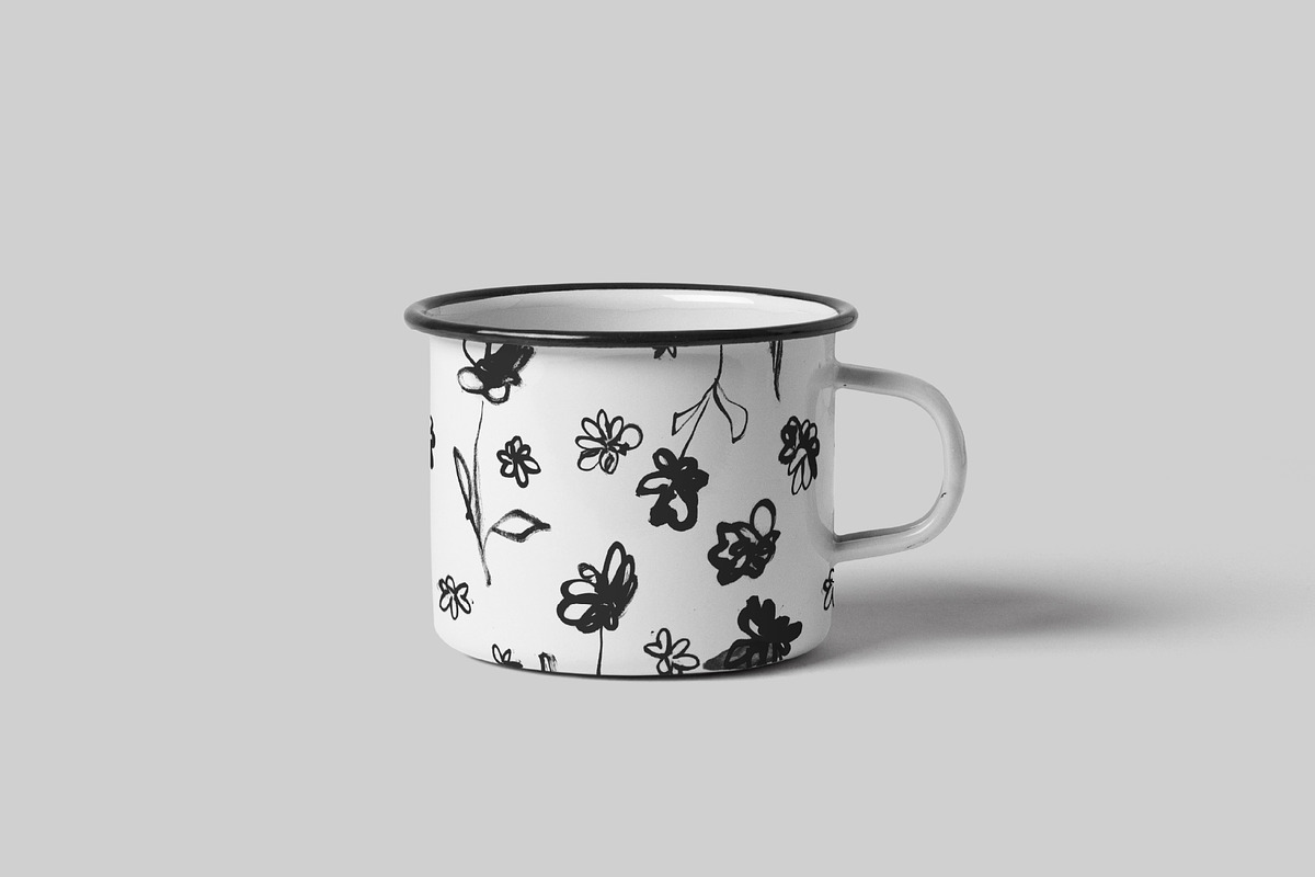 Hand Painted Inked Flowers - Raster, a Texture Illustration by thebrine_creative (Photo 7 of 7)