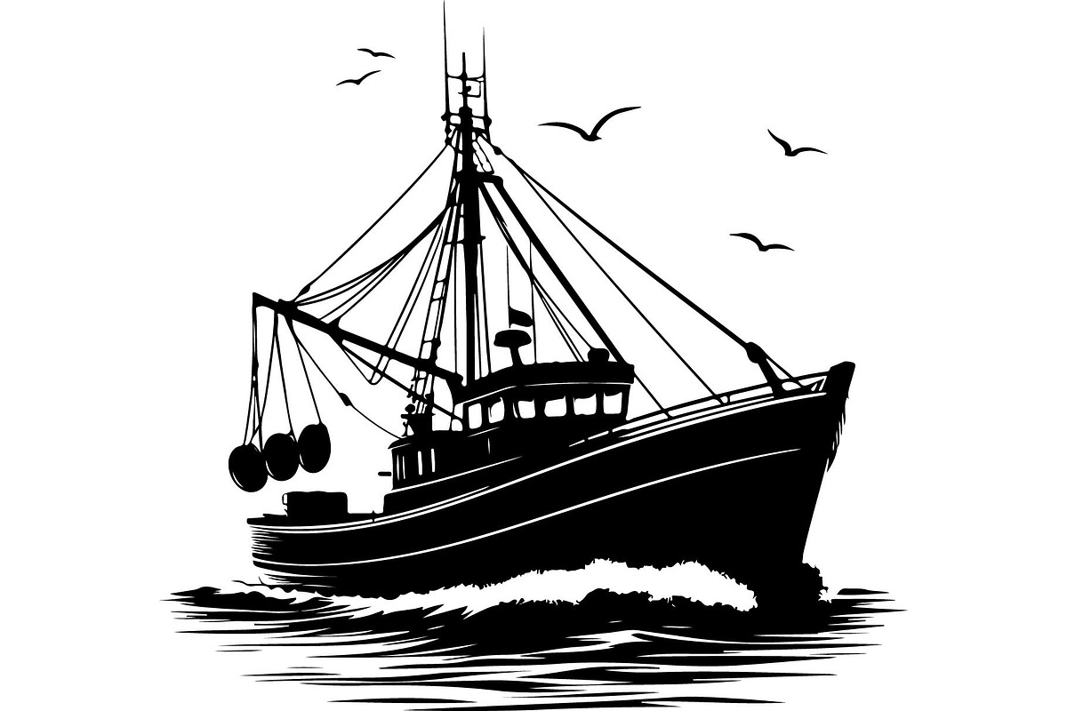 Vintage Fishing Boat Bundle, an Object Graphic by Designer_Momina (Photo 11 of 13)