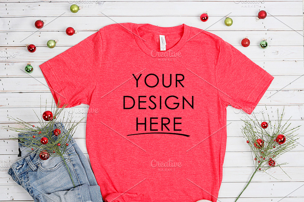 Bella Canvas Shirt Mock Up, a Shirt Mockup by SUBLIME Styled Stock
