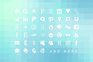 SALE Simple Social Icons Web Font