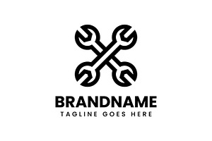 Letter X Wrench Logo, a Branding & Logo Template by Pray Art Design Studio