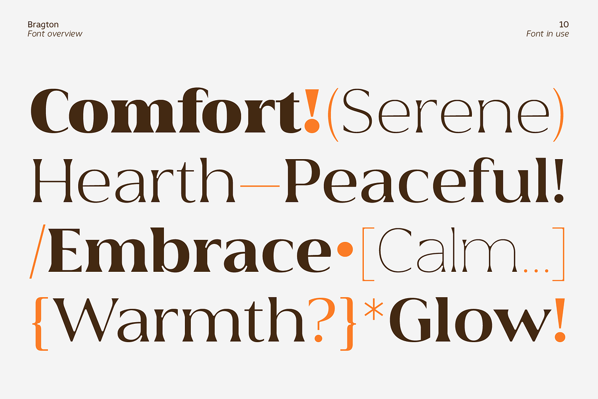 Bragton, a Serif Font by Zafara Studios (Photo 10 of 10)