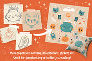 Procreate Halloween Stamp Set, a Brush Add-On by PrettyLittlePigs (Thumbnail 2 of 8)