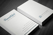 Letter Press Business Card, a Business Card Template by felicidads (Thumbnail 2 of 2)