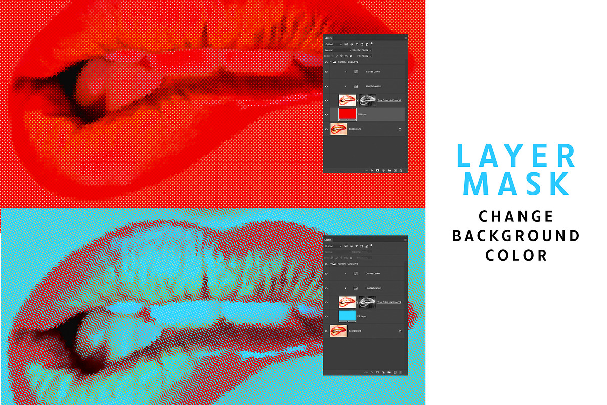 True Color Halftone Engine PS Script, a Preset Add-On by LESZ Design (Photo 8 of 10)
