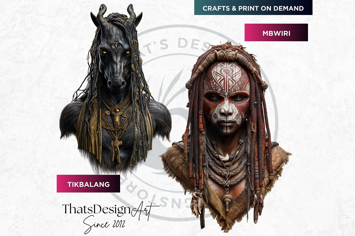 Creatures of Folklore Clipart Set, a Person Illustration by ThatsDesignArt (Photo 5 of 10)
