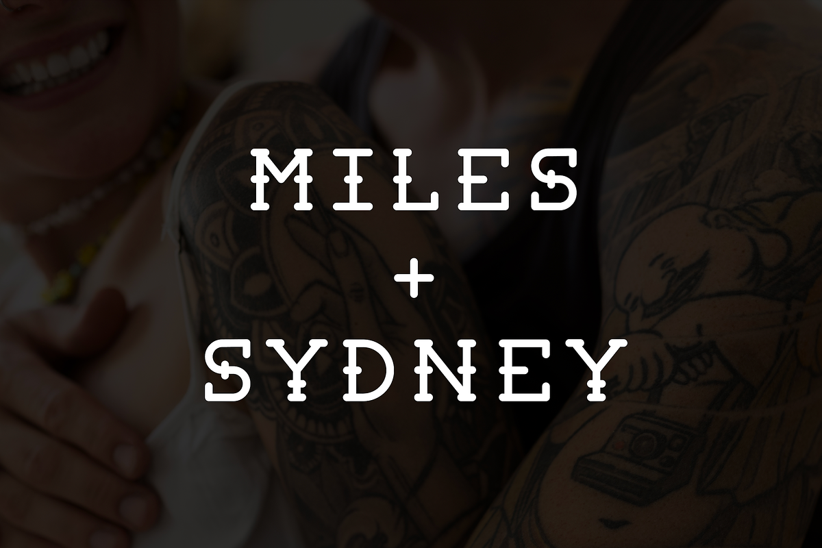 Deja Tattoo Typeface, a Font by Miles McMahon (Photo 5 of 5)