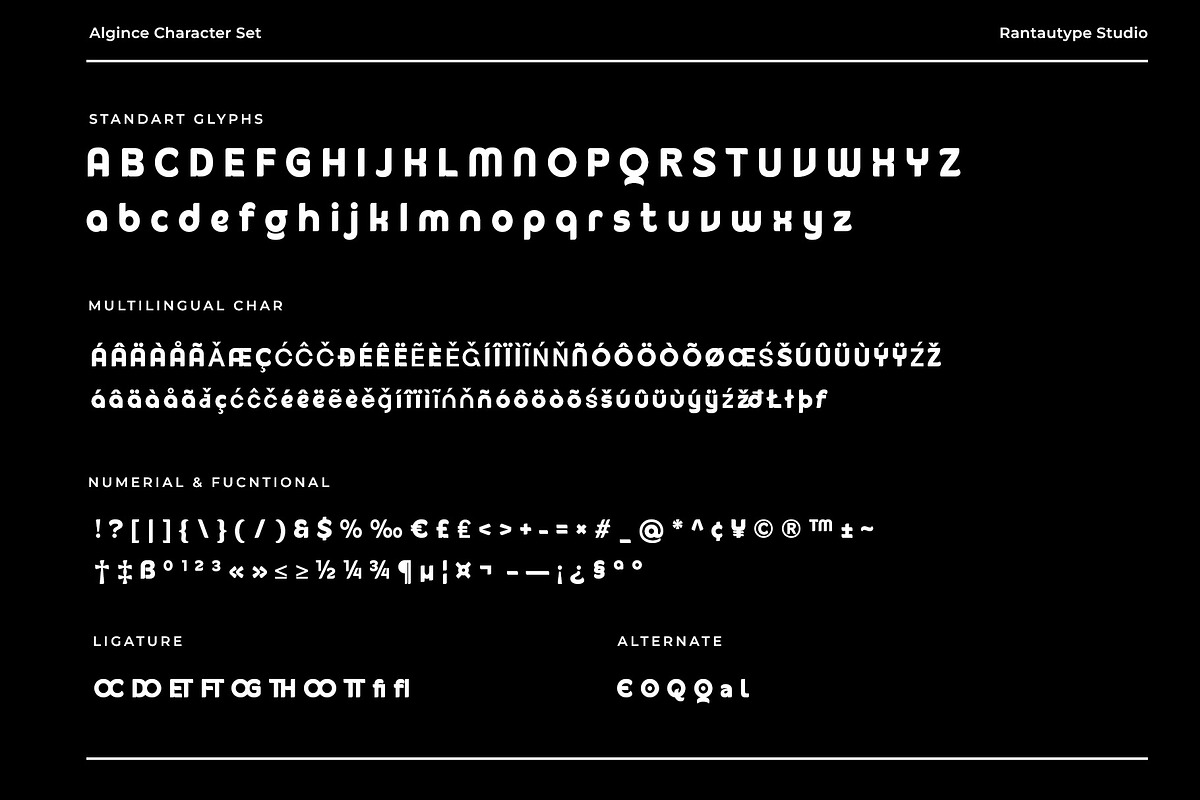 Algance Modern Sans Typeface, a Sans Serif Font by RantautypeStudio (Photo 15 of 15)