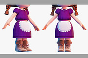 3d Cartoon Girl SG3FC, a Characters & Person 3D Model by LomellRueca (Thumbnail 7 of 27)