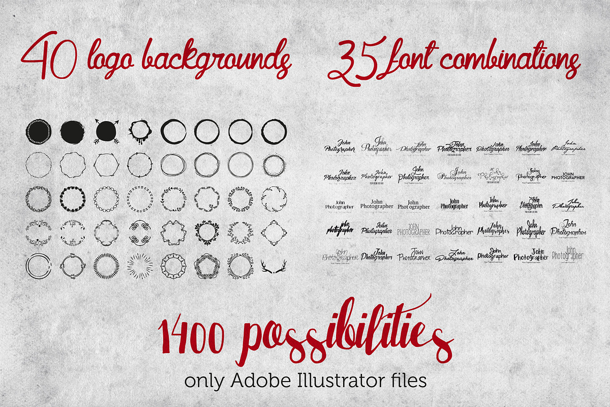 Simple Logo Generator, a Branding & Logo Template by vectorlogos89 (Photo 2 of 6)