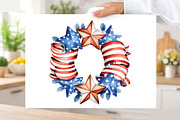 Watercolor 4th of July Clipart Bundl, an Illustration by SVGArt (Thumbnail 7 of 9)