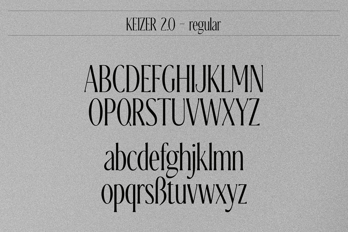 Keizer – Modern & Condensed Serif, a Serif Font by Local Desk Designstudio (Photo 2 of 23)
