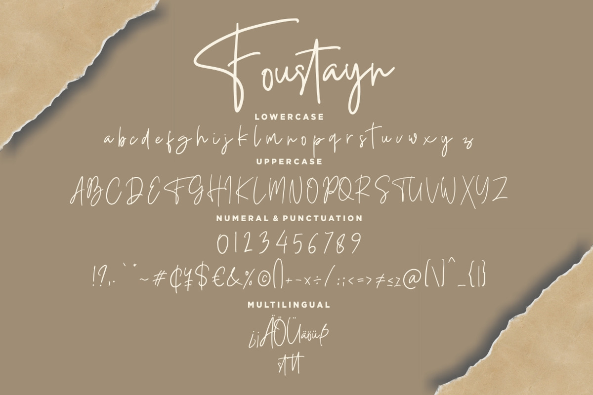 Foustayn Signature Business Font preview 7
