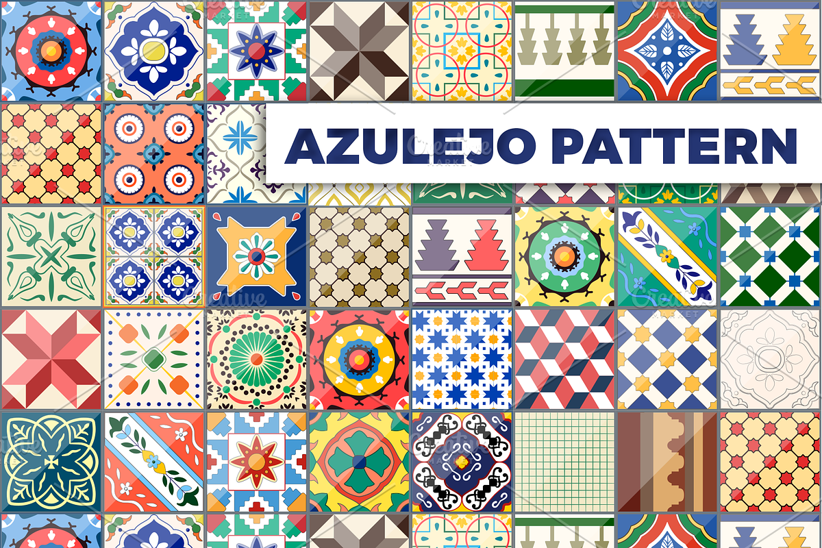 Azulejo Pattern VECTOR. Moroccan, a Pattern Graphic by Natalka Dmitrova art (Photo 28 of 29)