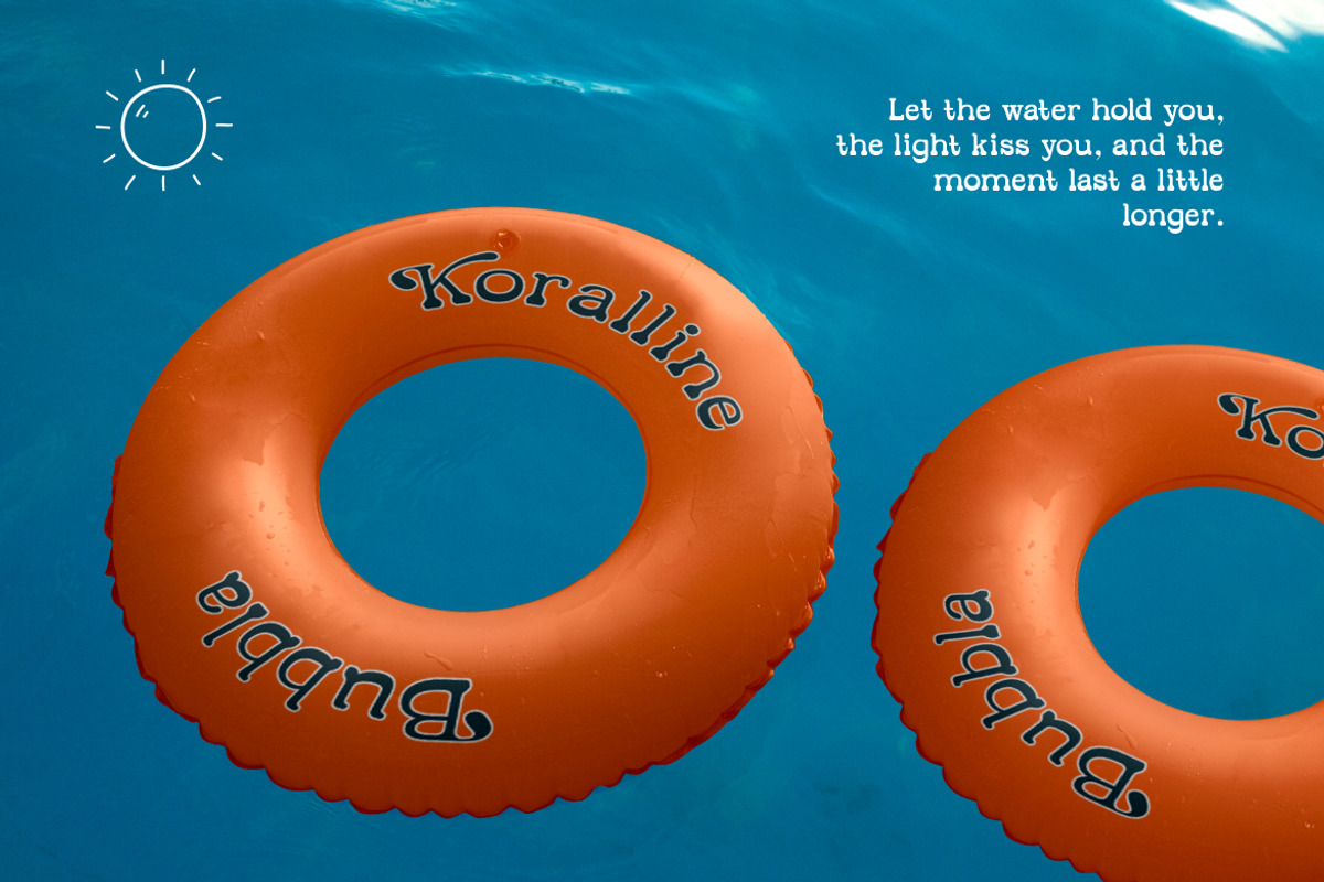 Koralline Display Font, a Serif Font by Vadovastd (Photo 4 of 7)