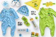 HELLO LITTLE ONE | BABY DESIGN SET, an Animal Illustration by CATMINT (Thumbnail 9 of 11)