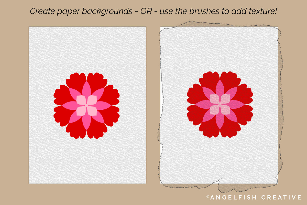 Paper Textures Procreate Brush Set, a Brush Add-On by AngelfishCreative (Photo 7 of 12)
