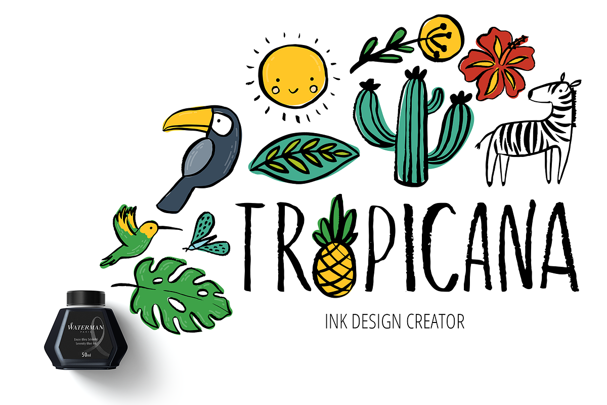 Tropical ink design creator, an Object Graphic by Beauty Drops (Photo 1 of 7)