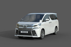 Low Poly Car - Toyota Vellfire 2015