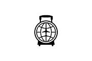 Travel Globe Plane Logo, a Branding & Logo Template by Luxury Logos (Thumbnail 3 of 4)